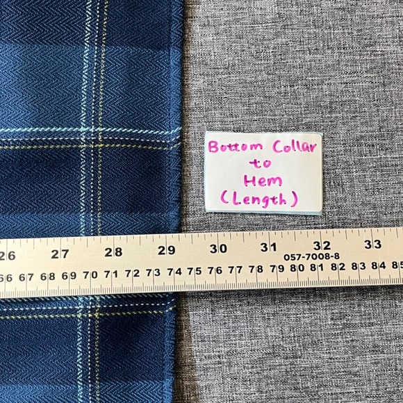 Outdoor Research Feedback Cotton Blend Plaid Flannel Shirt - Men's Size L - Blue - Picture 10 of 11